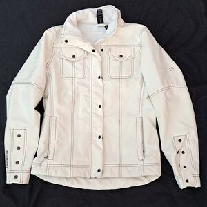 Fleece lined, water repellent, jacket